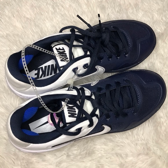 NEW Nike Zoom Air Alpha Baseball Cleats Navy Blue - Picture 9 of 10